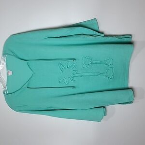 🟣Sun Bay Missy Womens Tunic Style Top, mint green or teal